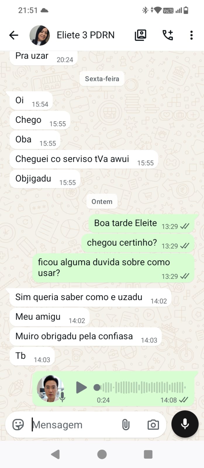 Feedback WhatsApp 11